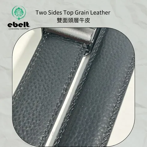 [香港品牌 EBELT] EBM 168 自動扣頭層牛皮真皮皮帶 Autolocked buckle Top Grain Napa leather belt 3.2cm