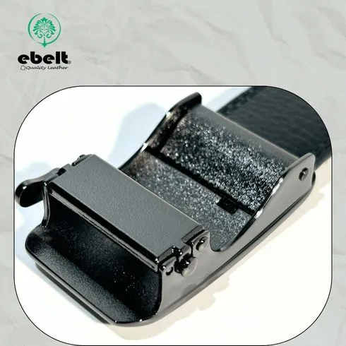 [香港品牌 EBELT] EBM 168 自動扣頭層牛皮真皮皮帶 Autolocked buckle Top Grain Napa leather belt 3.2cm