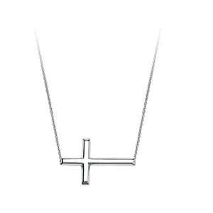 14K Downward Cross Necklace Chain 18 inch