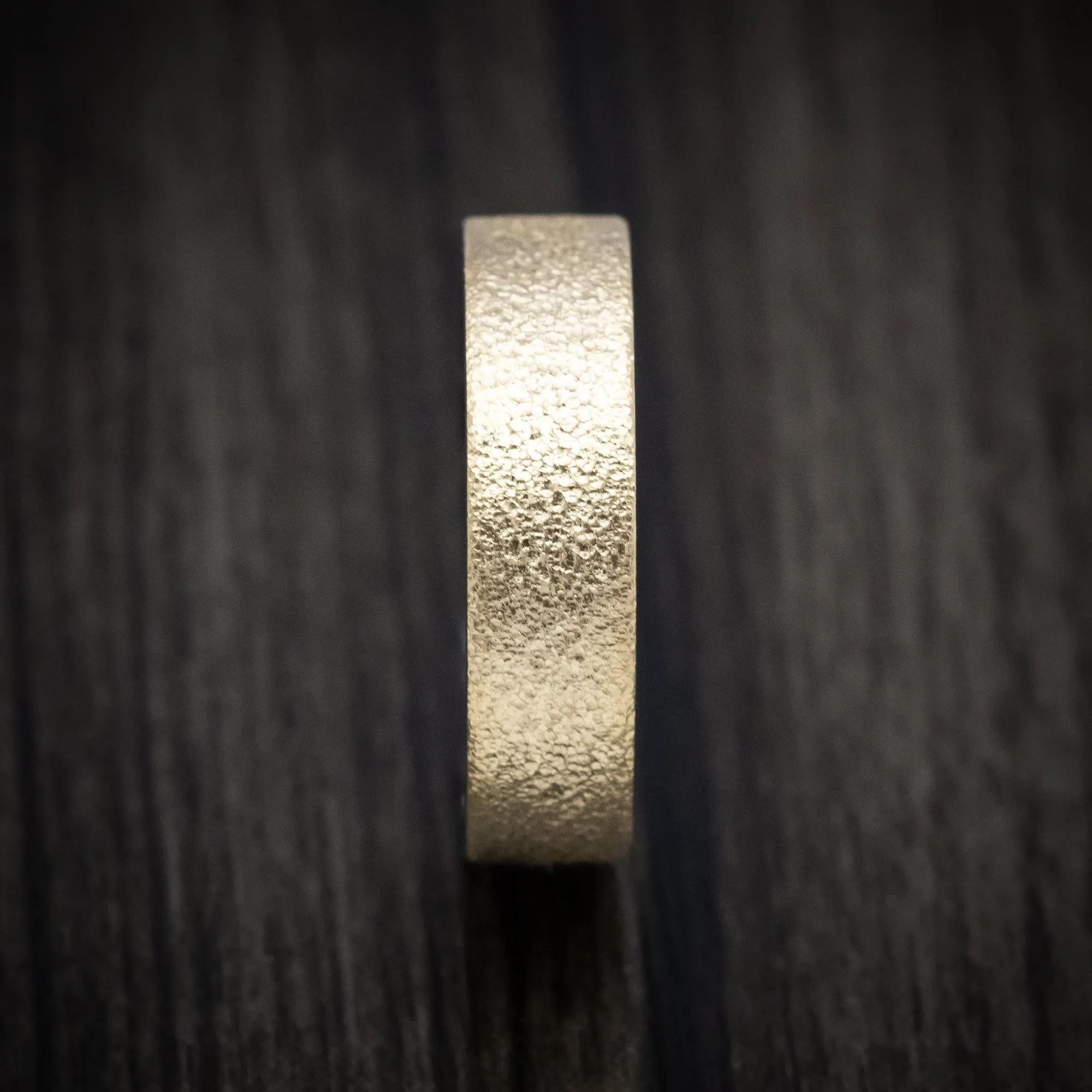 14K Gold and DiamondCast Sleeve Men's Ring Custom Made