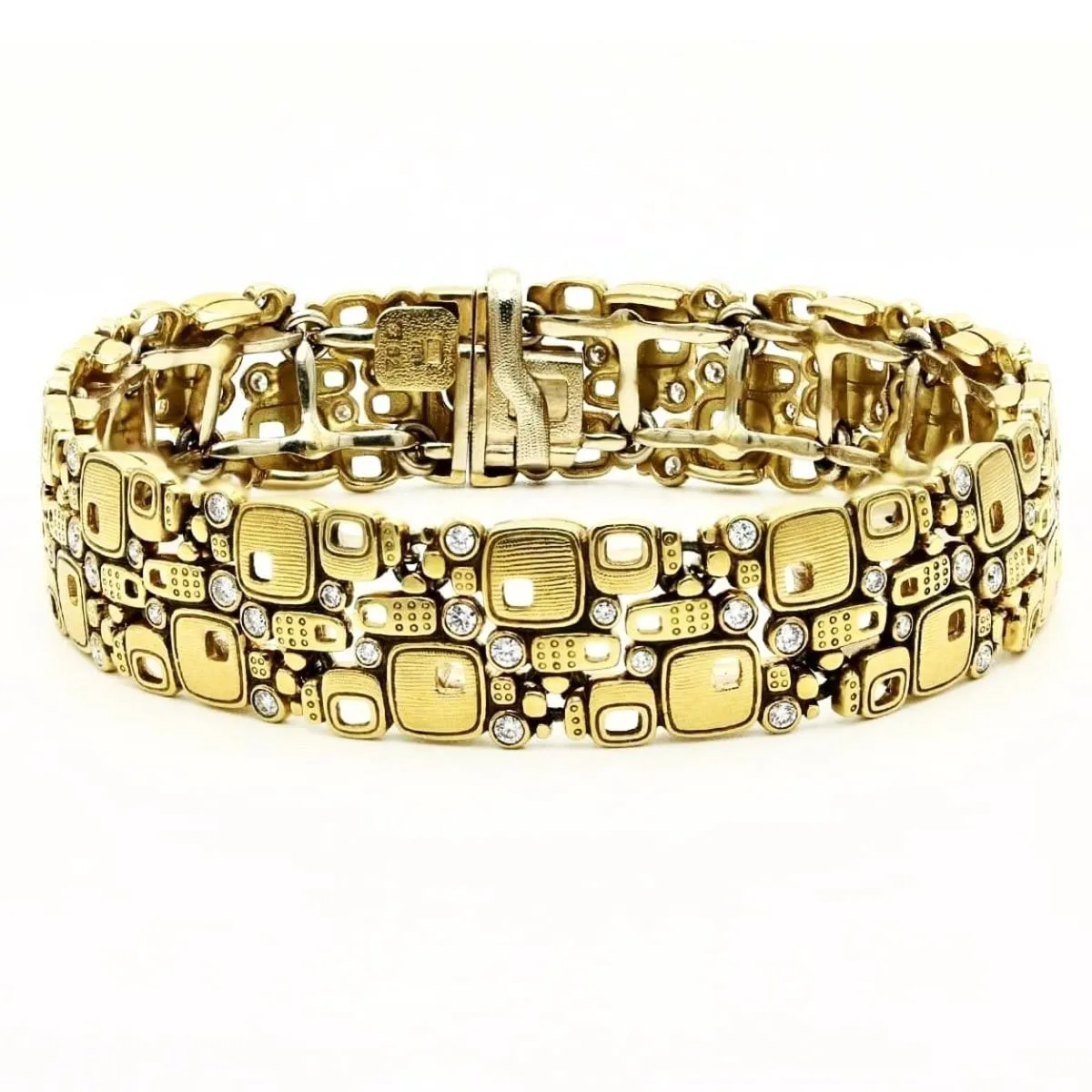 18K "Little Windows" Diamond Bracelet - B-31