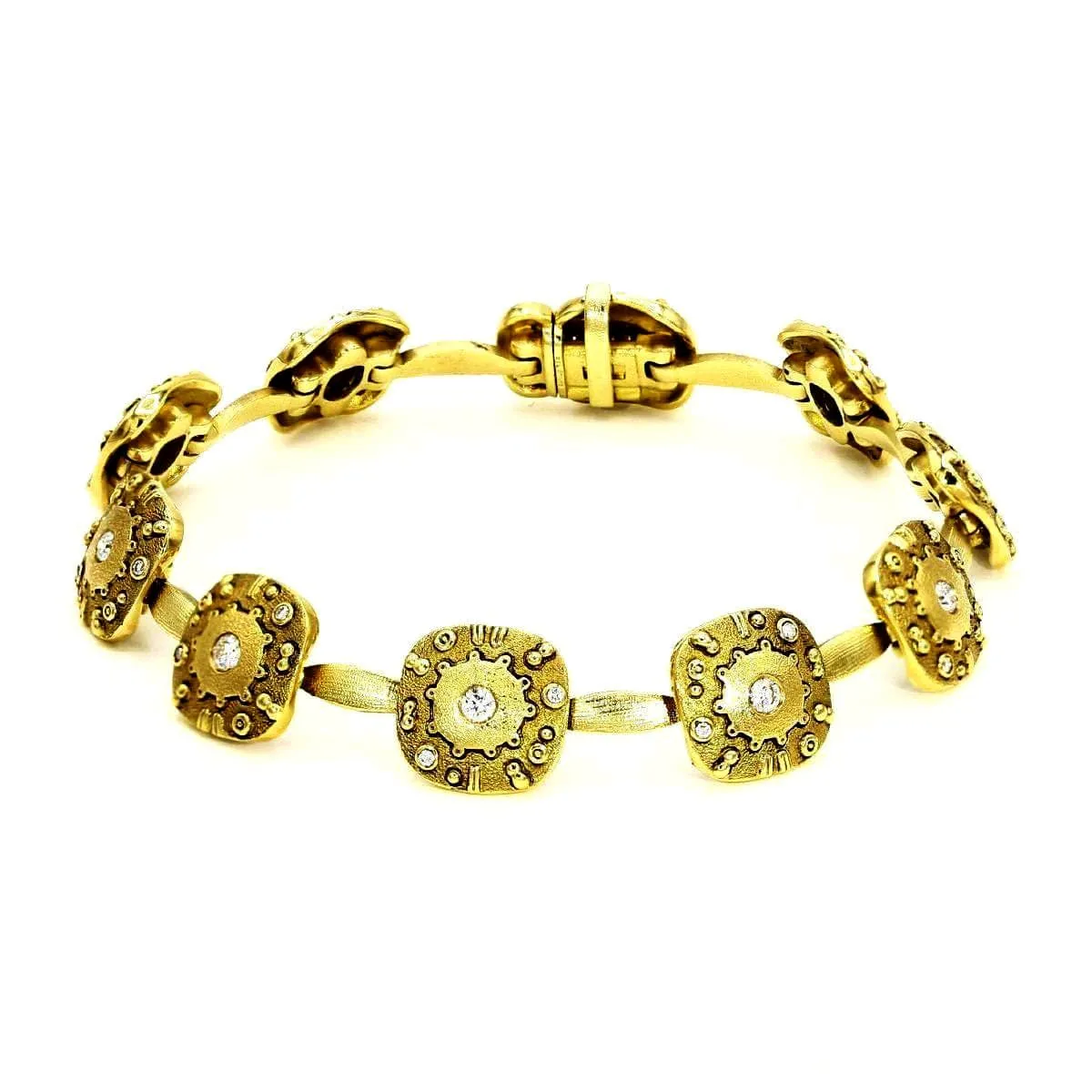 18K Submarine Diamond Bracelet - B-41D