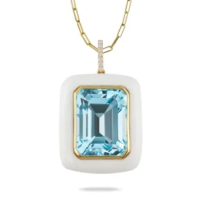 18K YG Mykonos Diamond Pendant