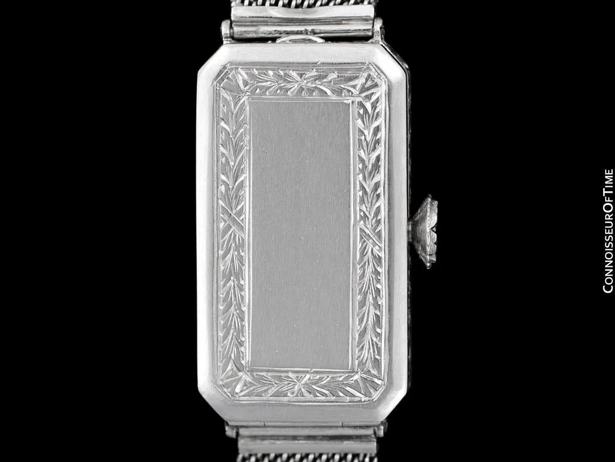 1920's Patek Philippe Tiffany & Co. Vintage Art Nouveau Ladies Watch - Platinum & Diamonds