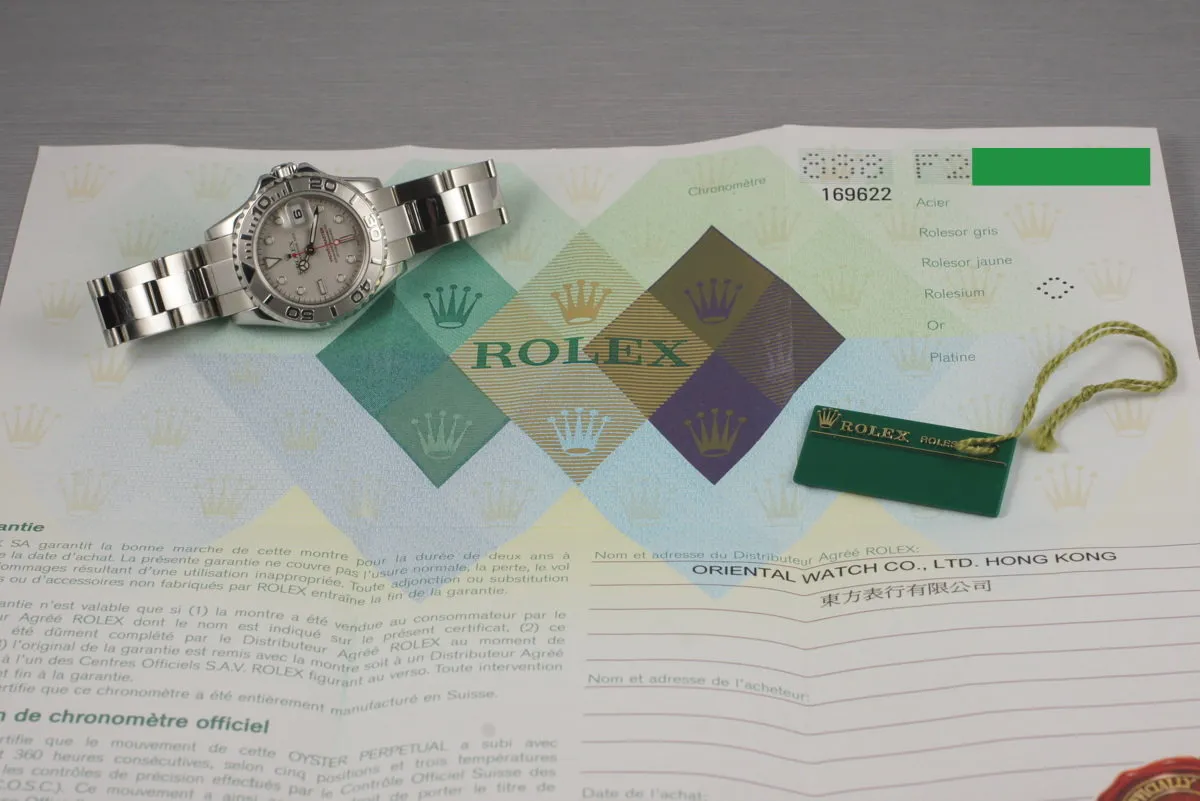 2003 Rolex Ladies Yacht-Master 16623 with Papers