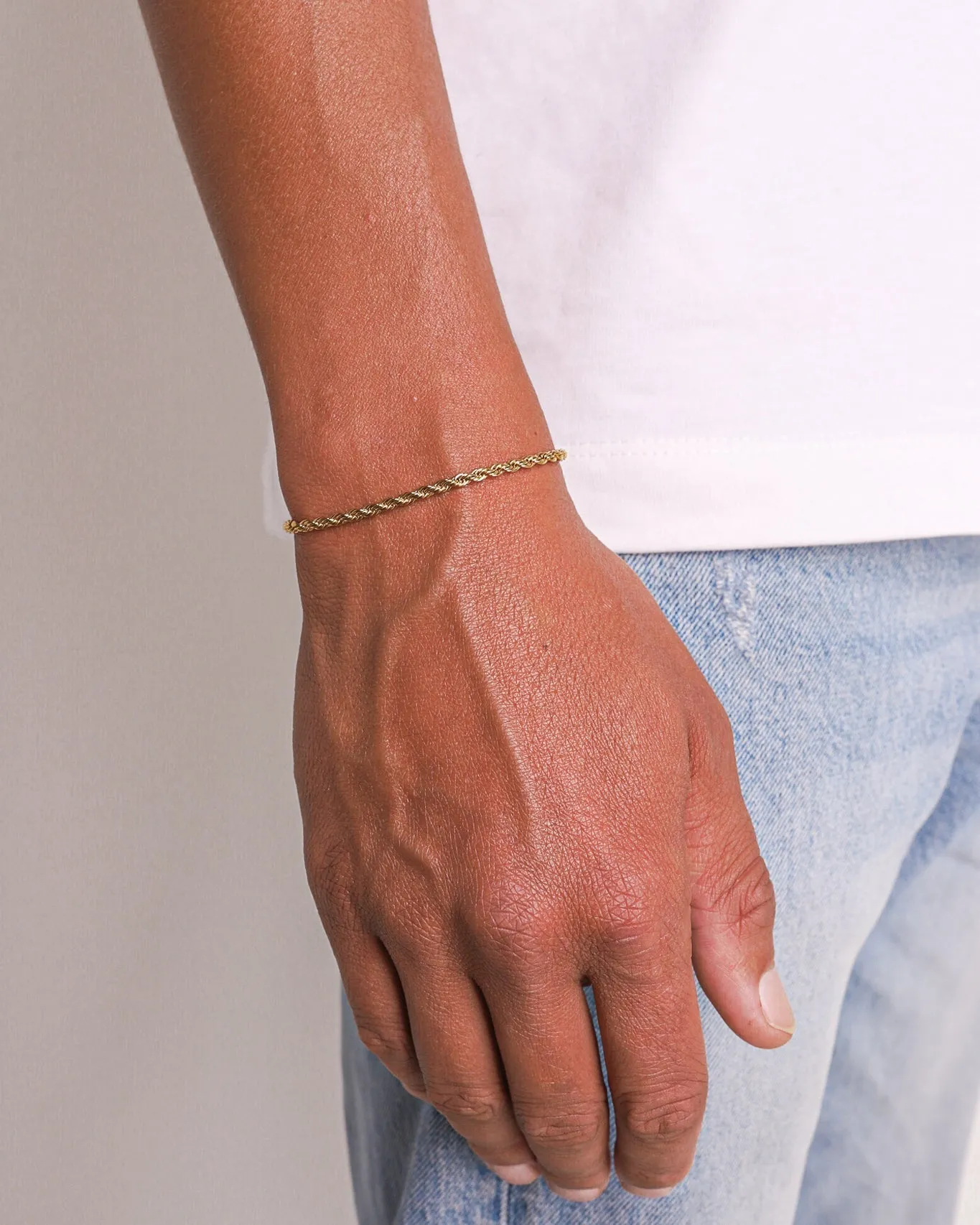 3MM Rope Bracelet - Gold