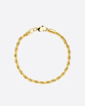 3MM Rope Bracelet - Gold