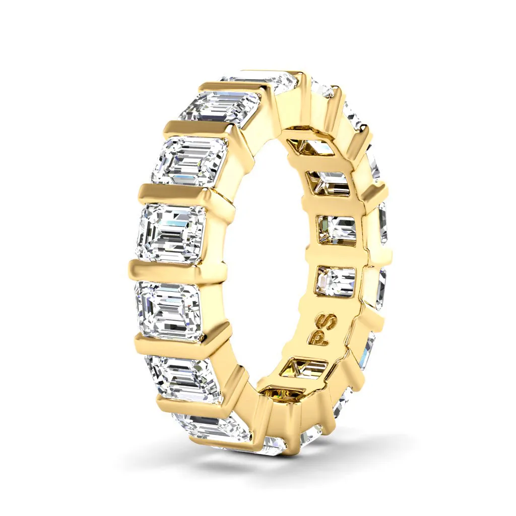 5.50 CT Emerald Cut Diamonds - Eternity Ring