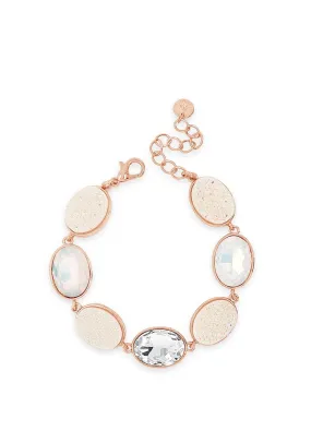 Absolute White Opal Rose Gold Bracelet, B2089RS