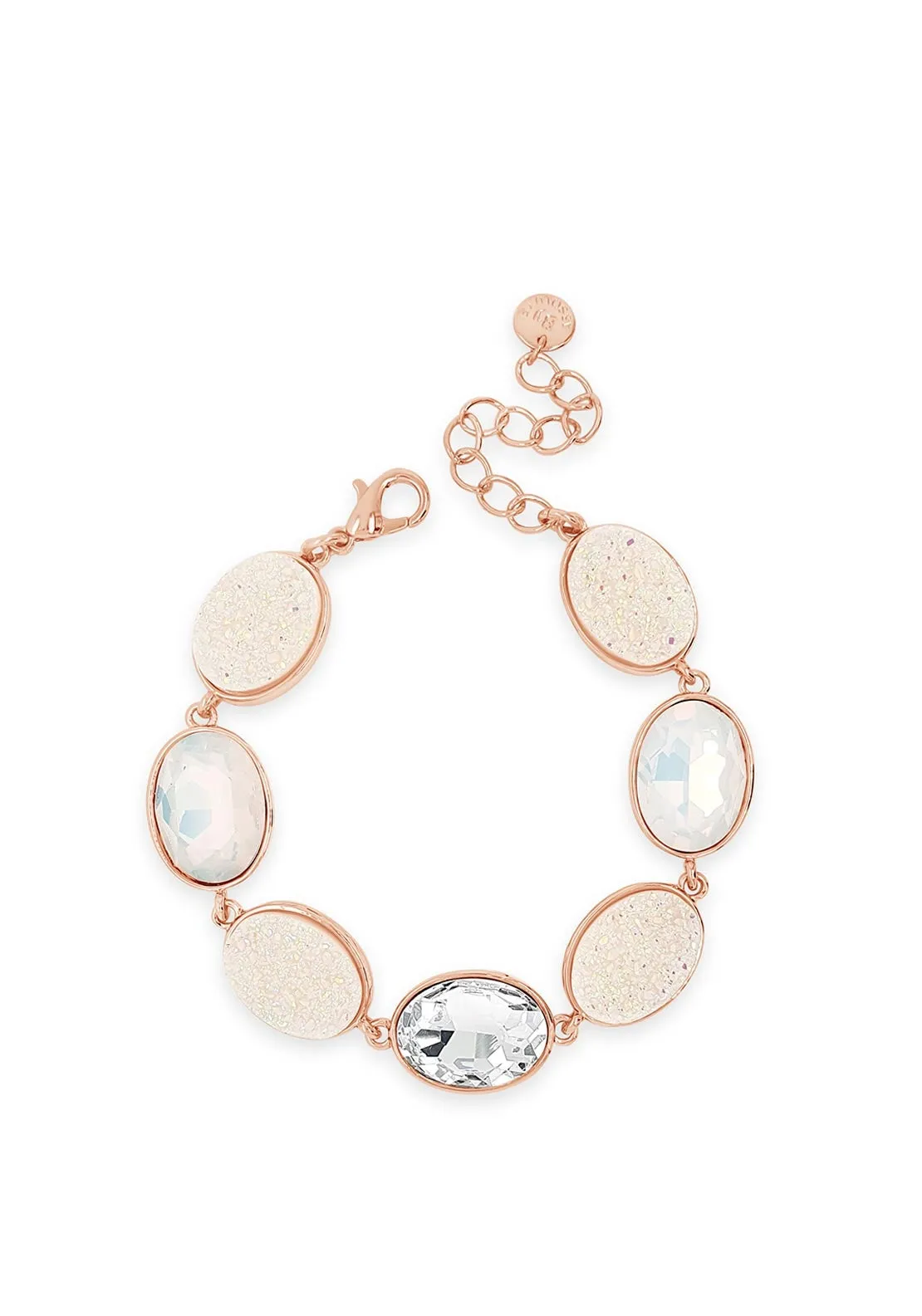 Absolute White Opal Rose Gold Bracelet, B2089RS