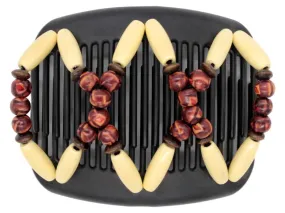 African Butterfly Hair Comb - Beada Black 95