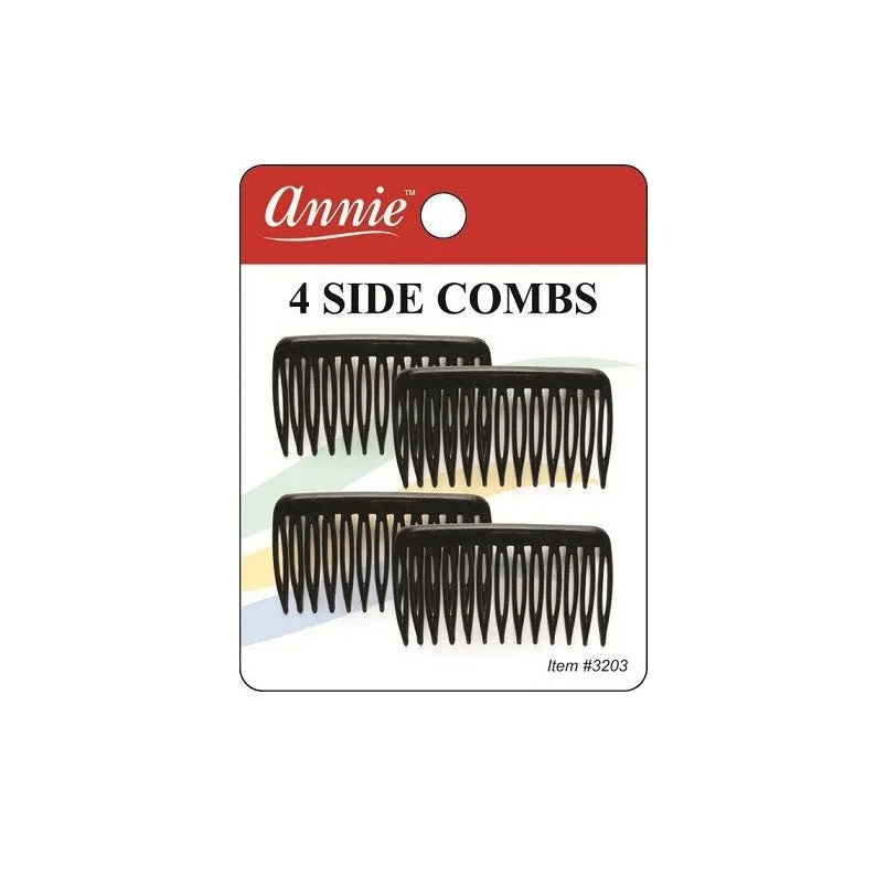 ANNIE Side Combs 4ct [SMALL] [BLACK] #03203