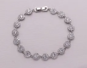 Aubrie Halo CZ Bracelet