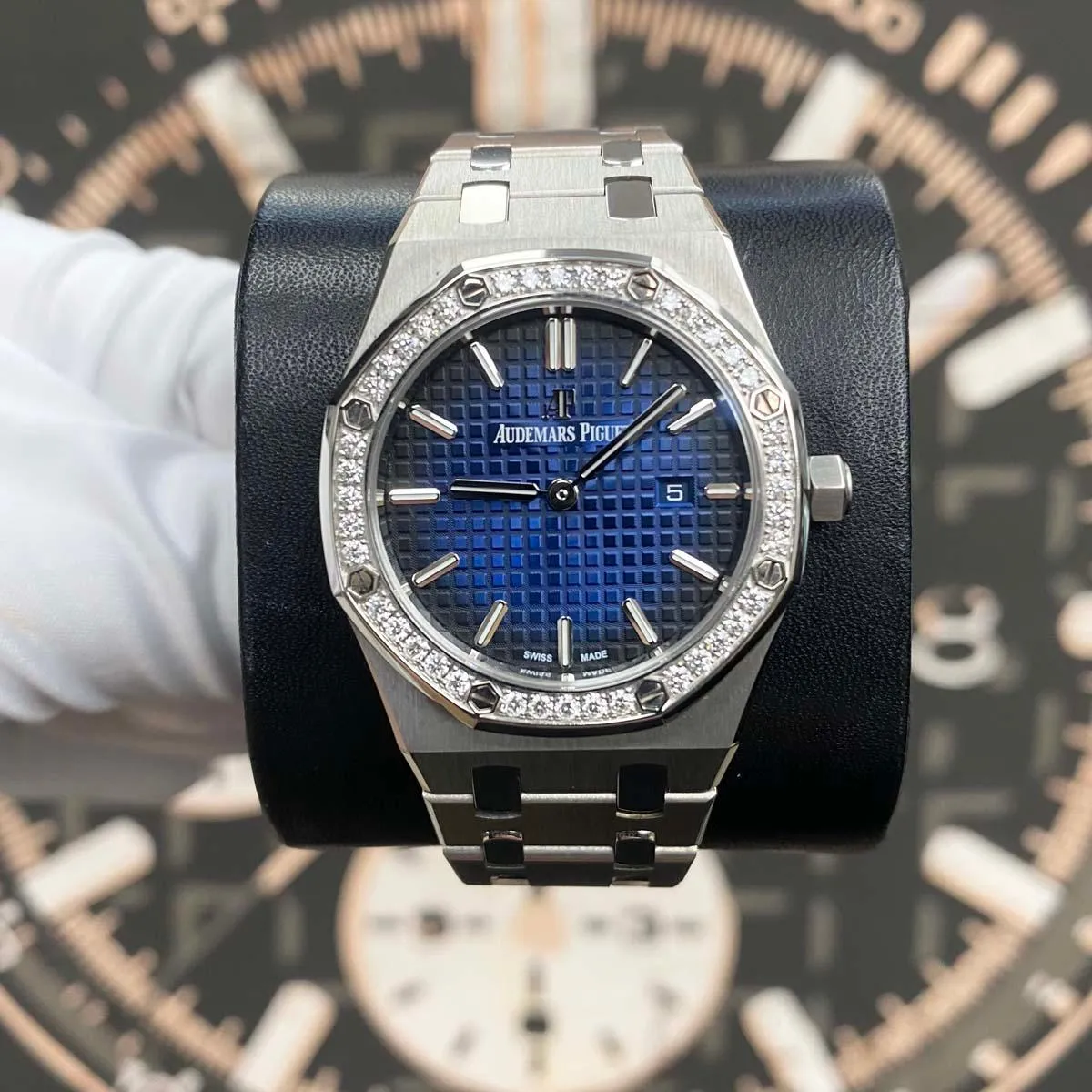 Audemars Piguet Limited Edition Royal Oak Quartz 33mm 67651IP Blue Dial Pre-Owned