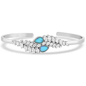 BC5362 Mystic Falls Opal Crystal Cuff Bracelet by Montana Silversmiths