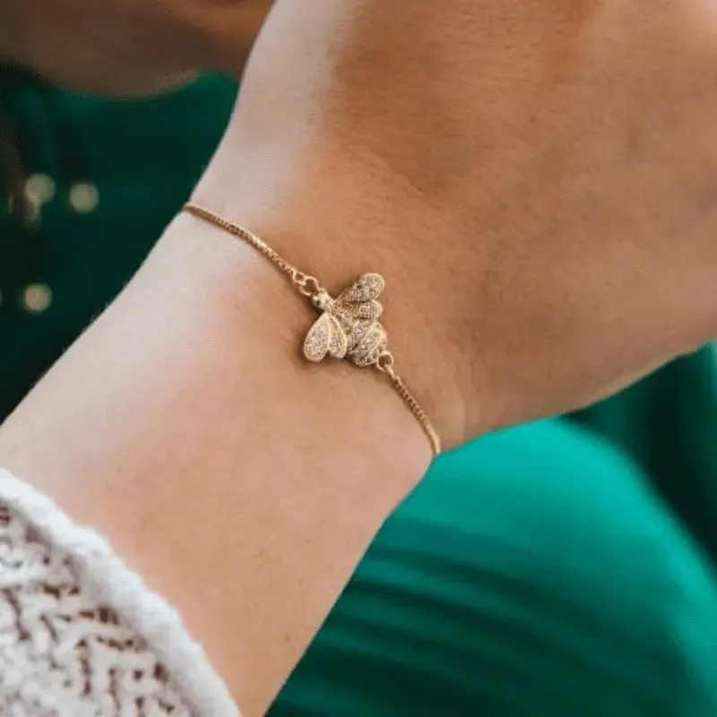 Bee Bracelet For Women - Gold or Silver