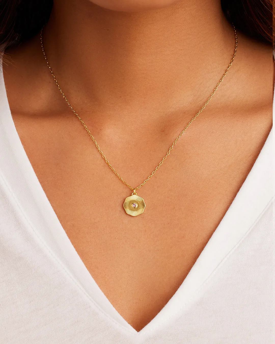 Birthstone Coin Necklace