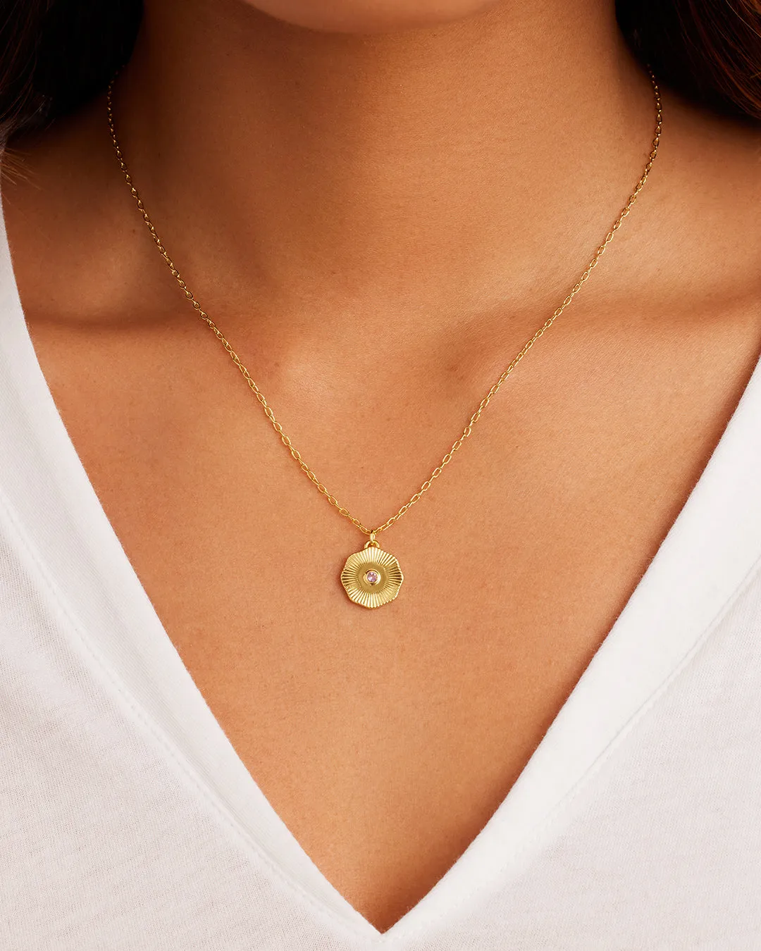 Birthstone Coin Necklace