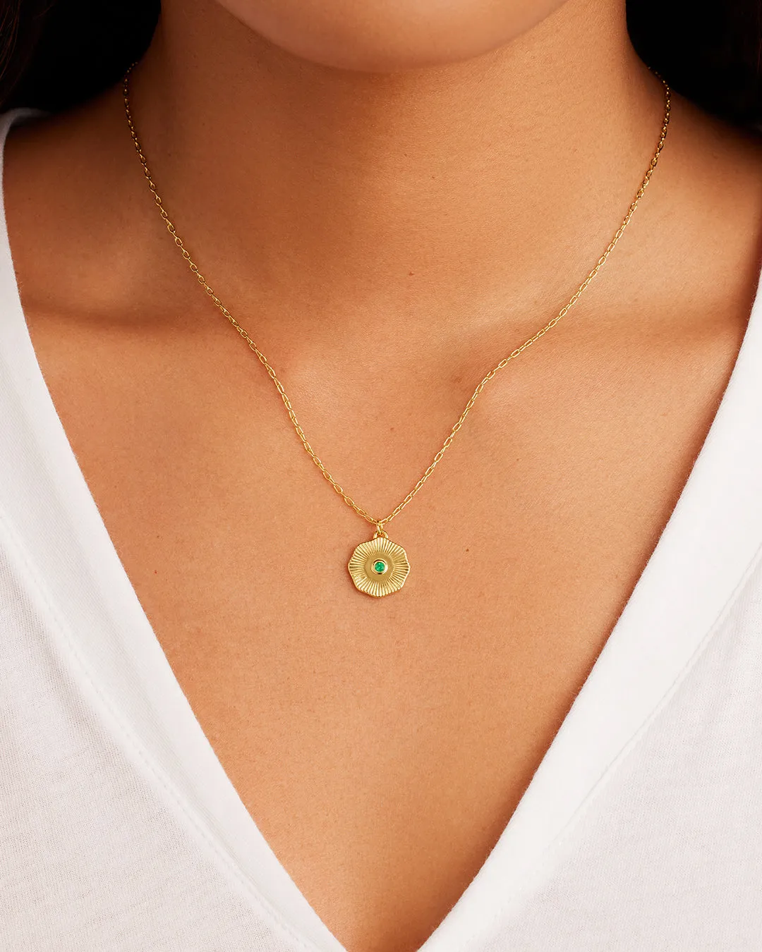 Birthstone Coin Necklace