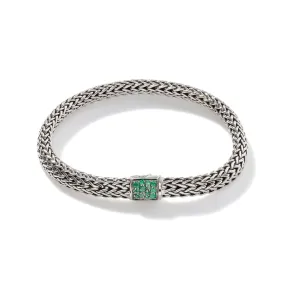 Birthstone Reversible Bracelet - Emerald & Black Sapphire