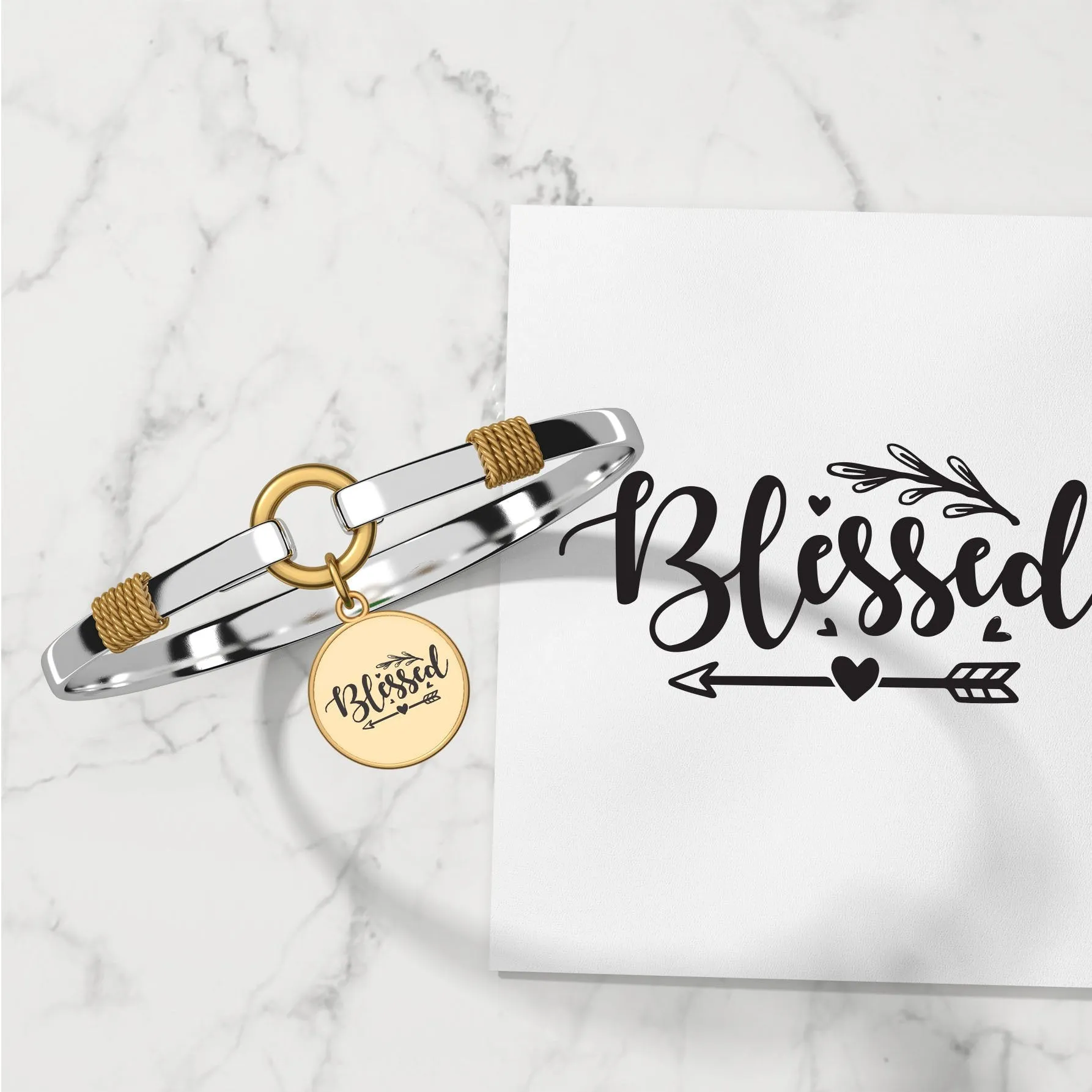 Blessed Arrow - Two-Tone Bracelet