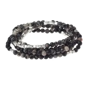 Bracelet Black Network Agate - Stone of Inner Stability