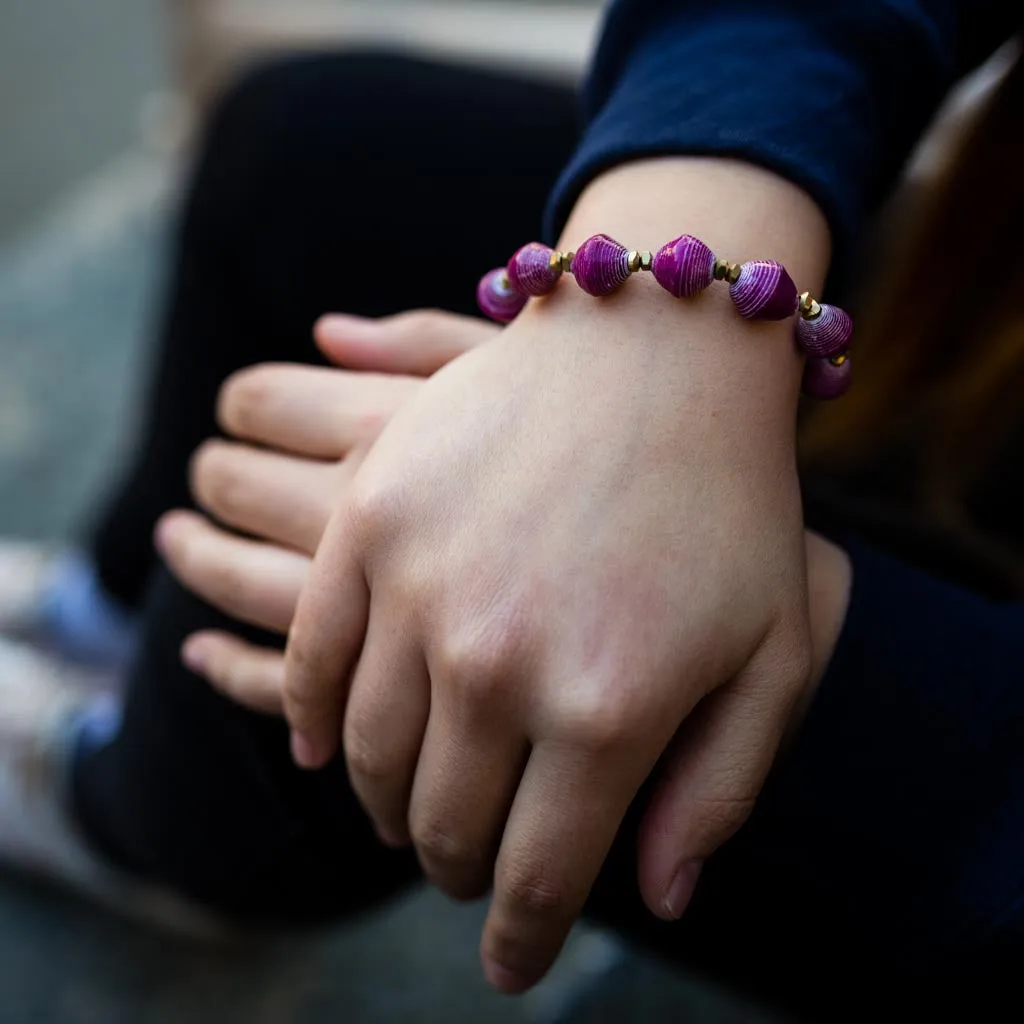 Bracelet - Plum Solid