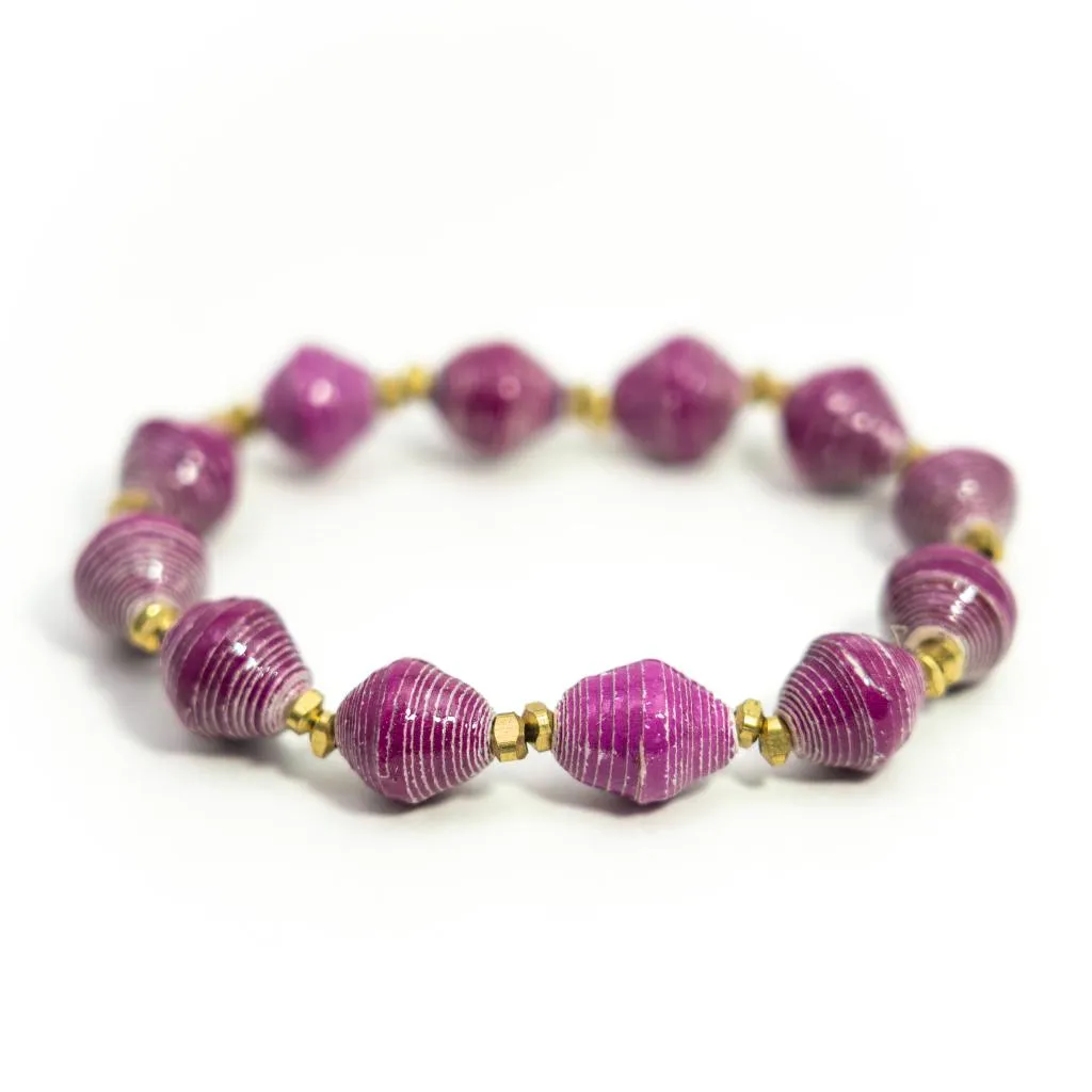 Bracelet - Plum Solid