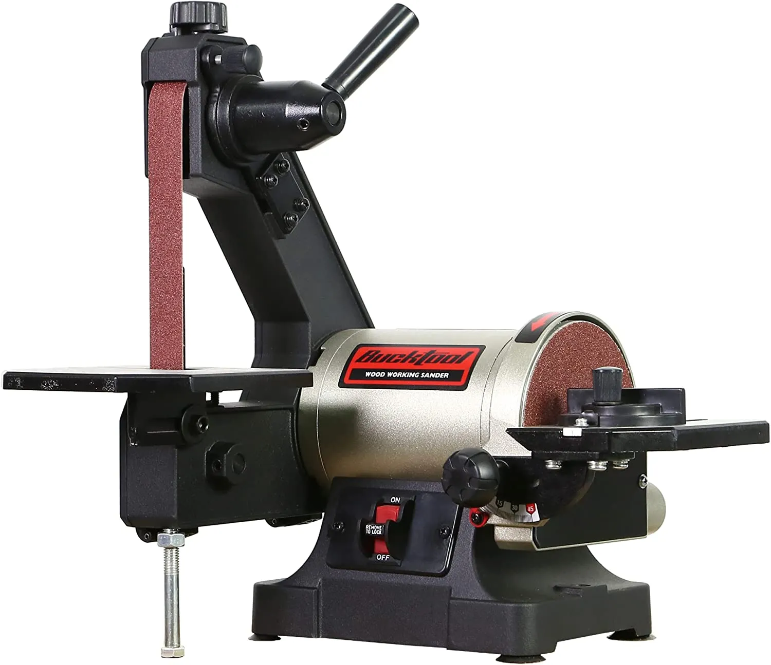 Bucktool 1x30 Inch Benchtop Belt Sander 1/3HP Direct Drive