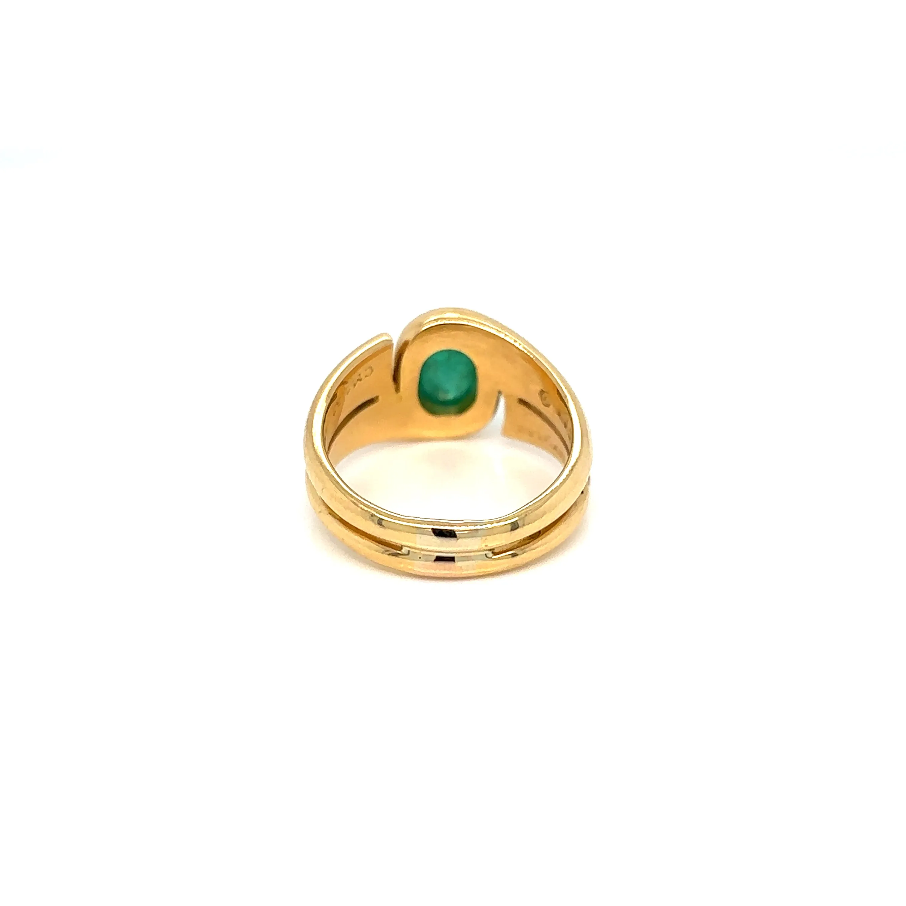 Bulgari 1.37 Carat Colombia Emerald Vintage Ring