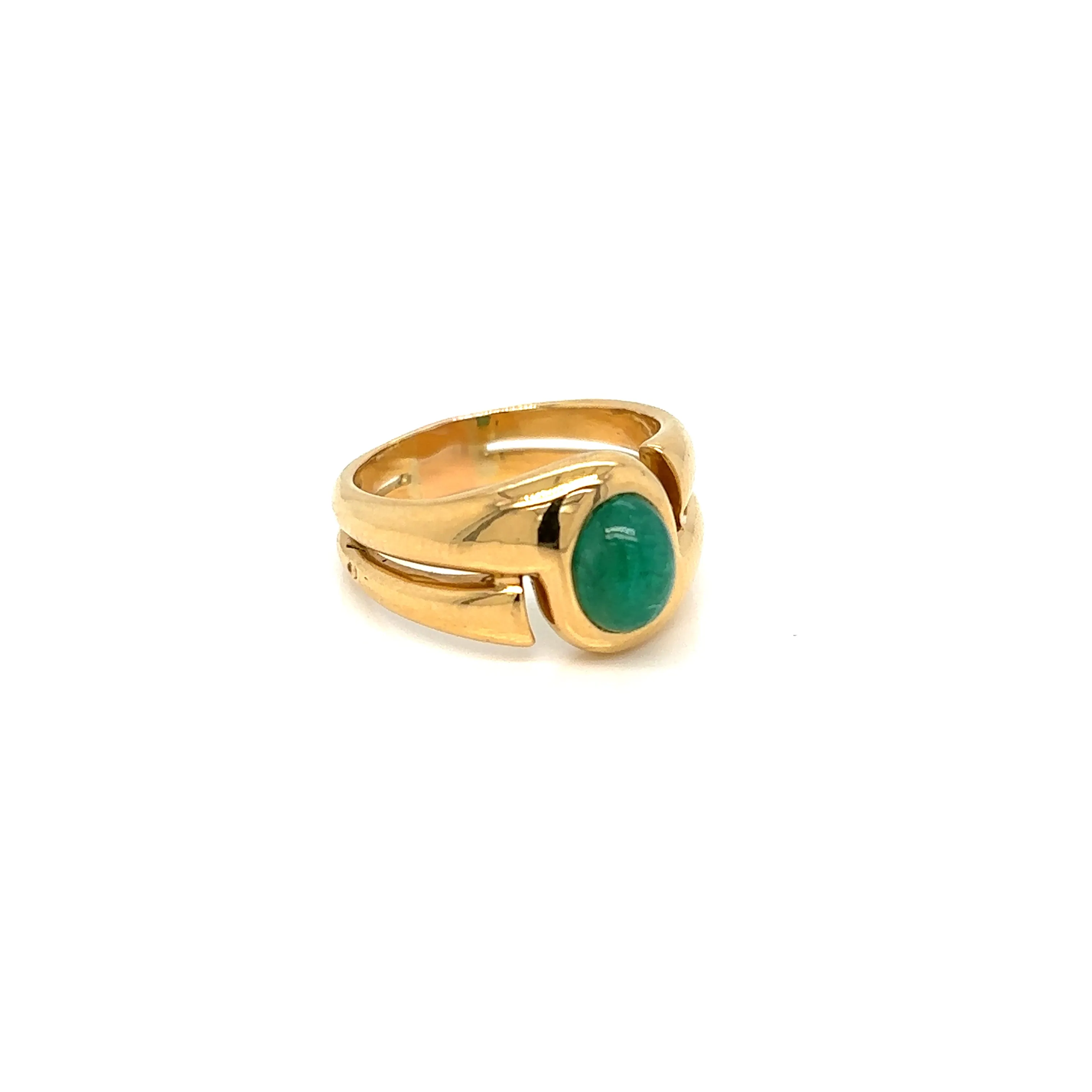 Bulgari 1.37 Carat Colombia Emerald Vintage Ring