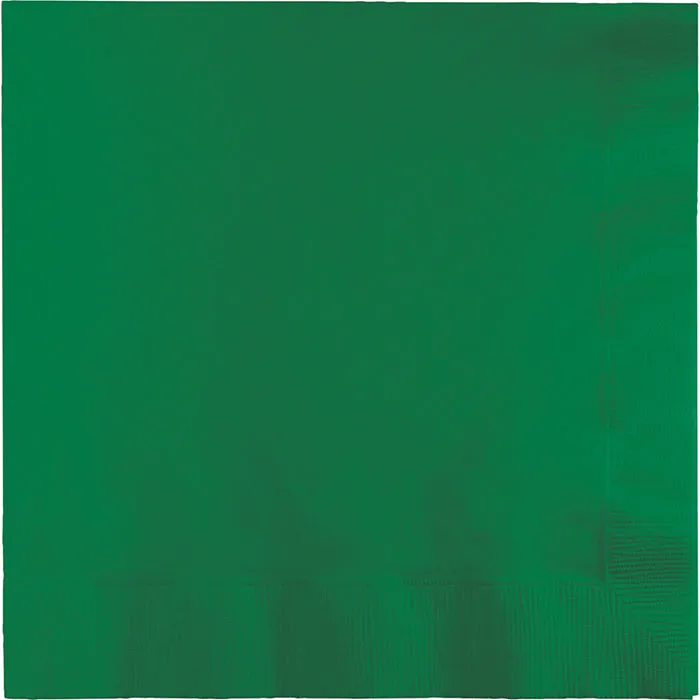 Bulk Emerald Green Dinner Napkins 3 Ply (250 per Case)