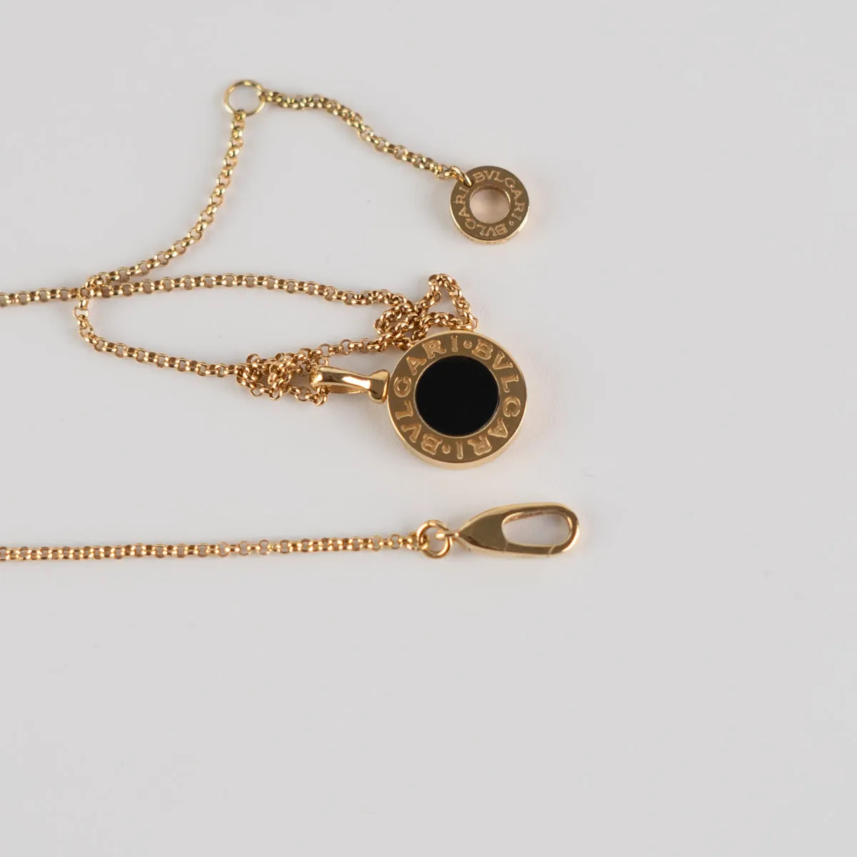 Bvlgari Onyx Necklace Yellow Gold