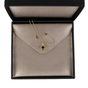 Bvlgari Onyx Necklace Yellow Gold