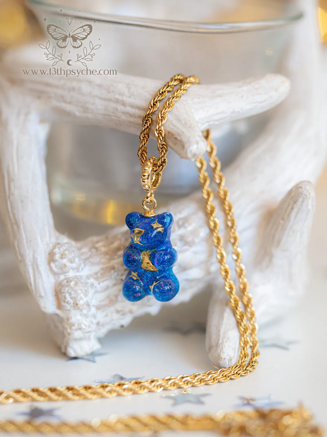 Celestial inspired Gummy bear Necklace