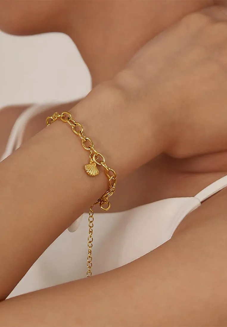 Coastal Charms Chain Bracelet in Gold