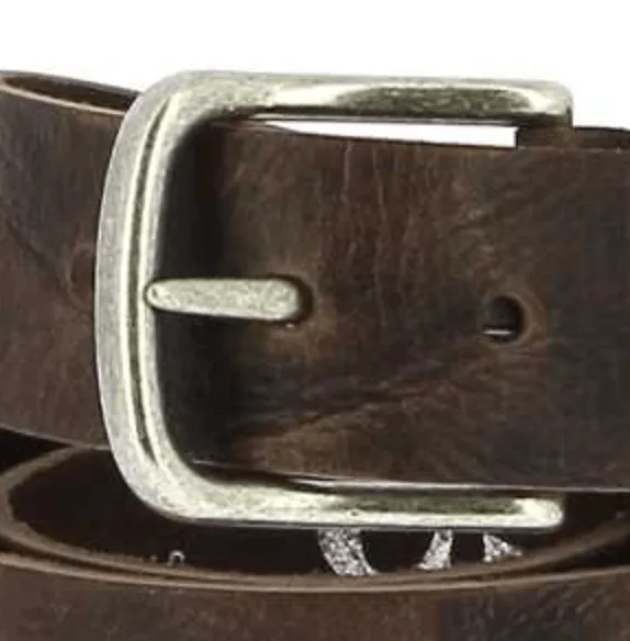 Colman Leather Belt Dark Brown