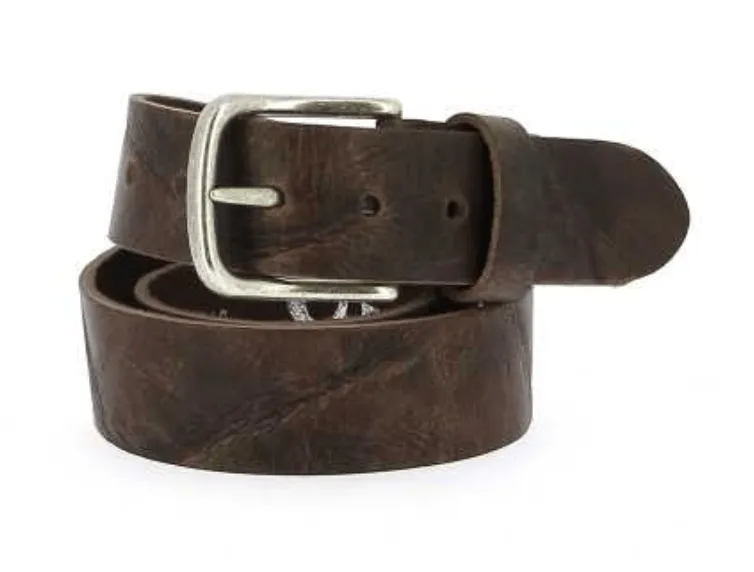 Colman Leather Belt Dark Brown