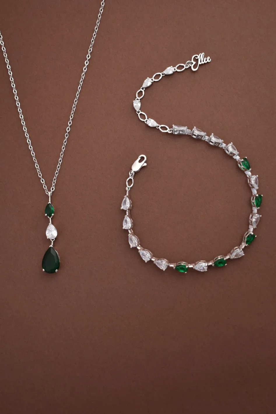 DALA-EMERALD Simulated Diamond Jewelry Set