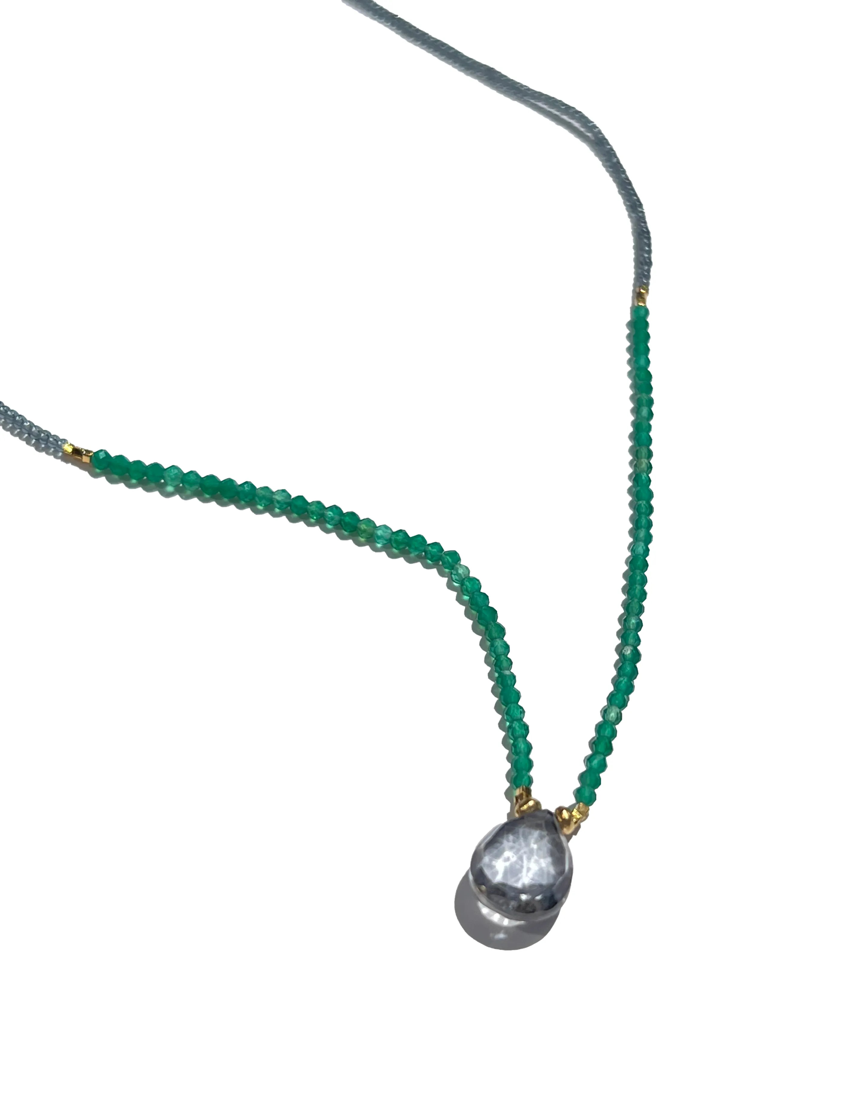 Debbie Fisher | Mystic Topaz, Green Onyx Necklace