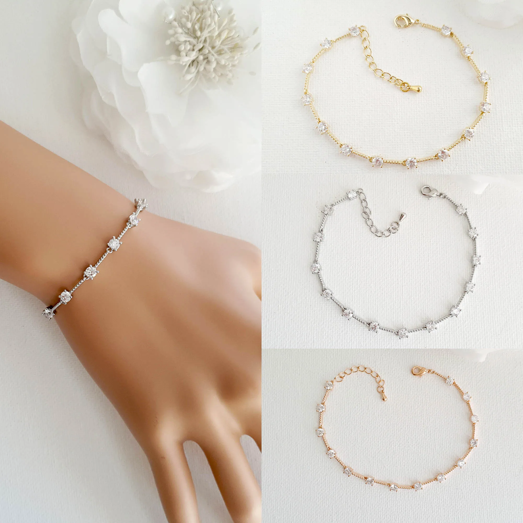 Delicate Bracelet in 14k Yellow Gold-Ginger