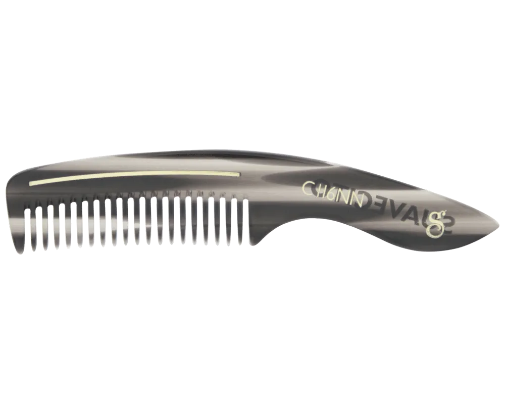 Deluxe Handle Beard Comb - Black