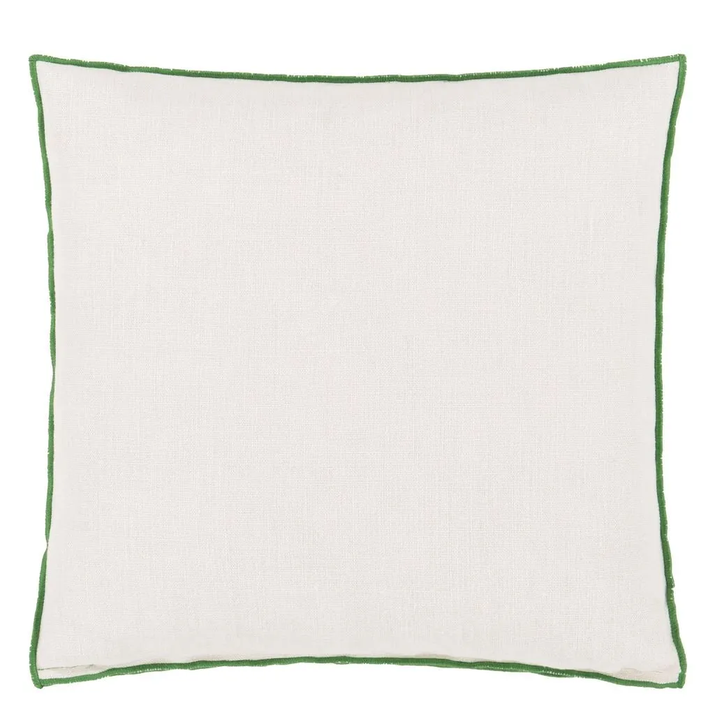 Designers Guild Brera Lino Alabaster & Emerald Decorative Pillow