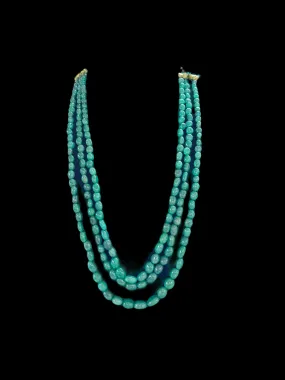 DNS49 Emerald beads mala ( READY TO SHIP )