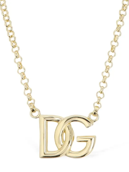 Dolce&amp;Gabbana   DG logo charm necklace 