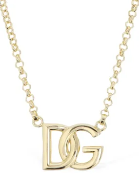 Dolce&amp;Gabbana   DG logo charm necklace 