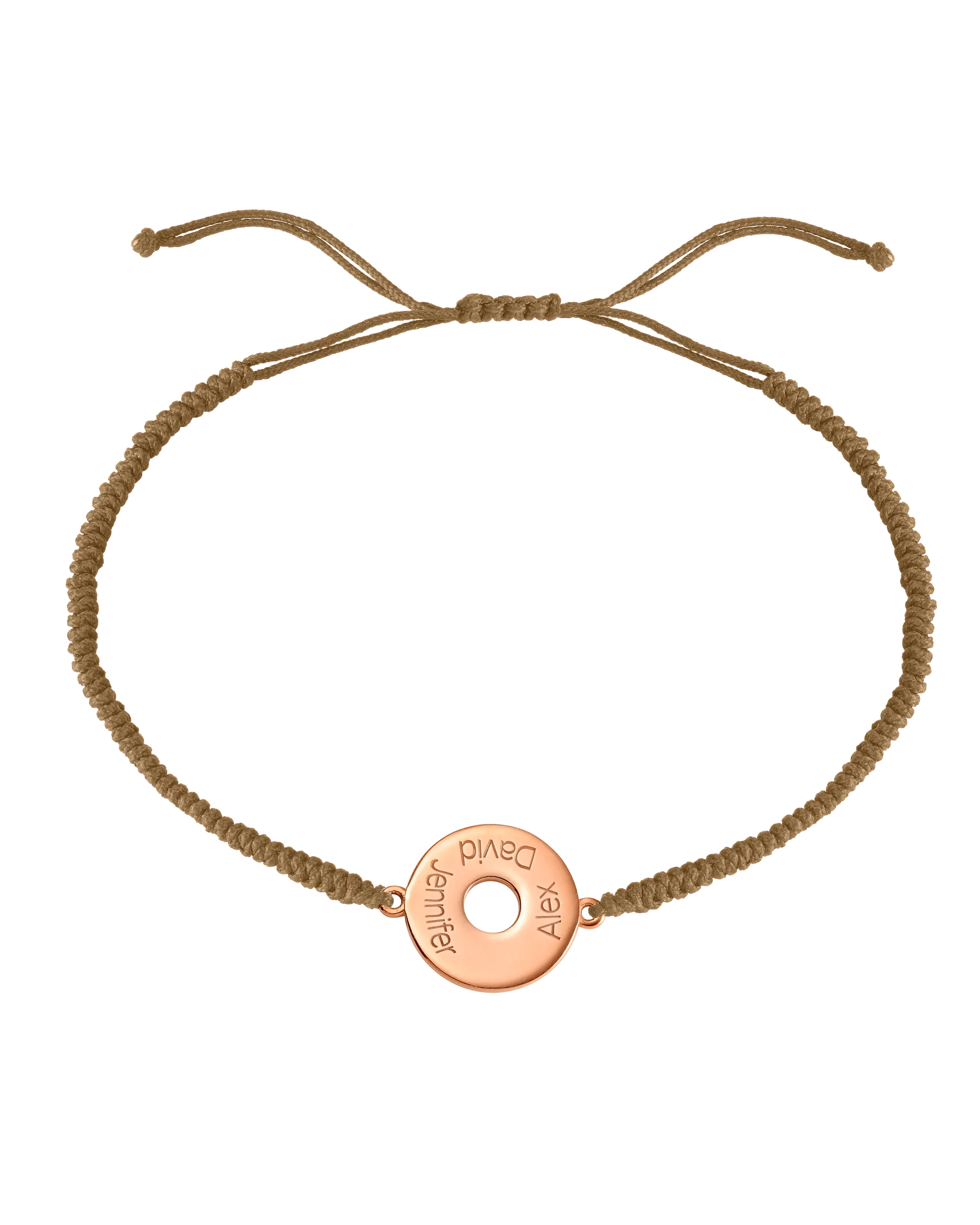 Donut Cord Bracelet - 18K Rose Vermeil