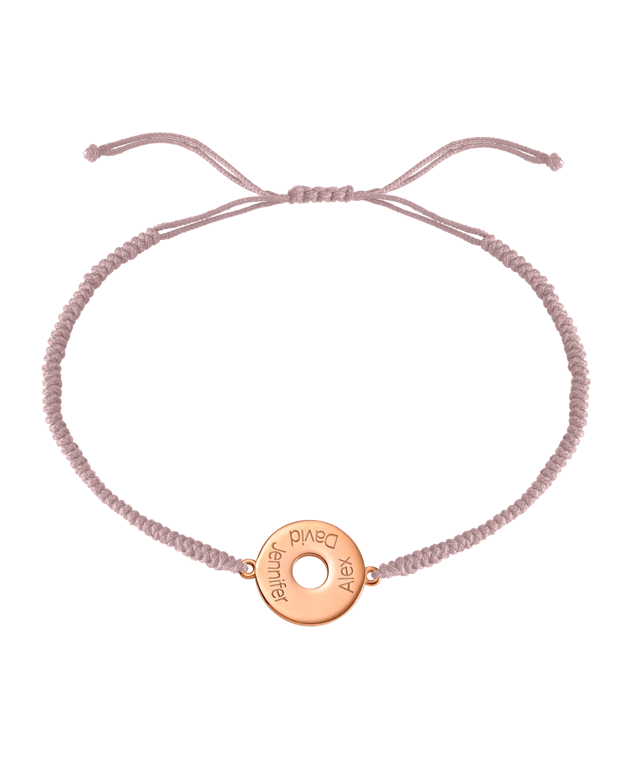 Donut Cord Bracelet - 18K Rose Vermeil