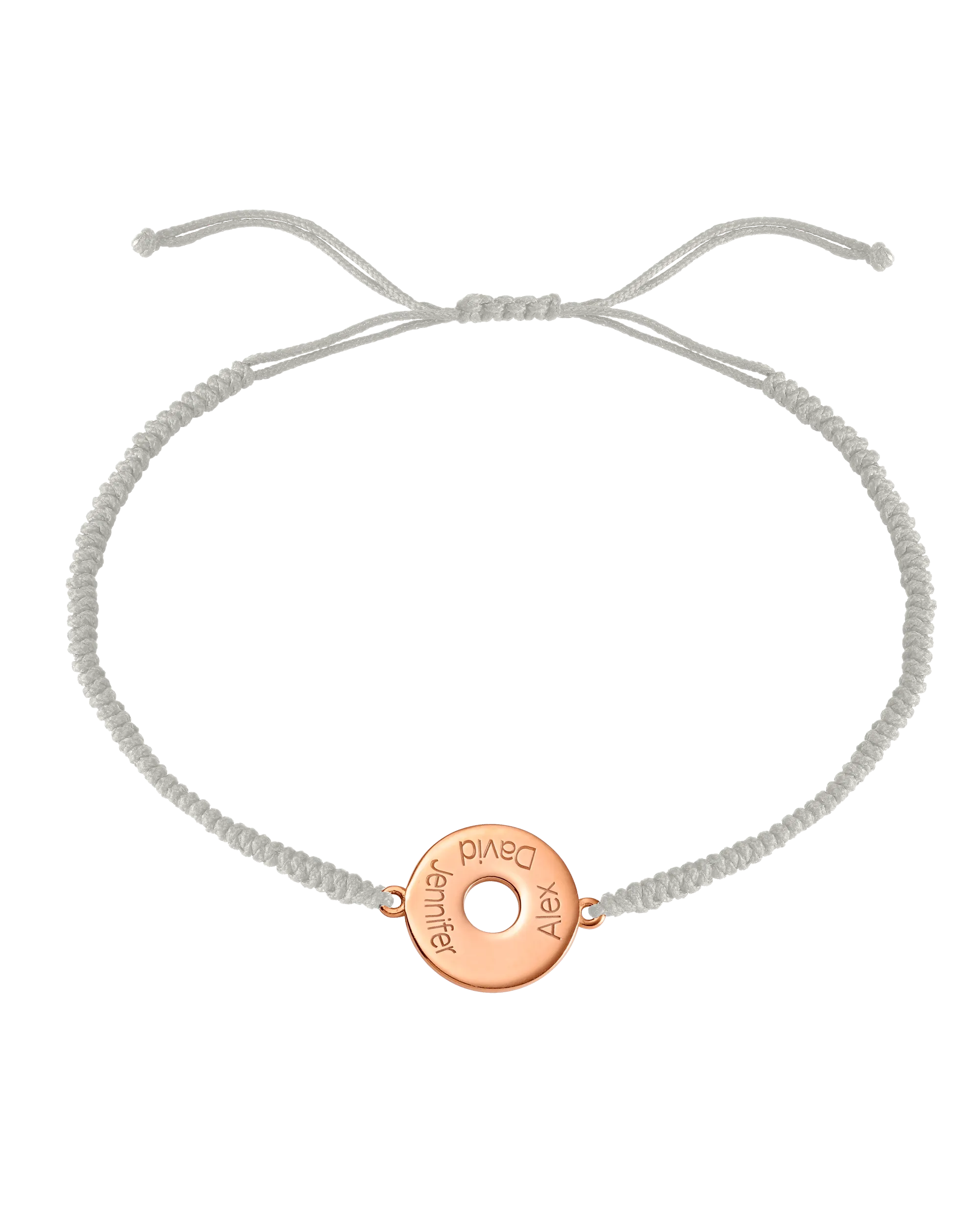 Donut Cord Bracelet - 18K Rose Vermeil