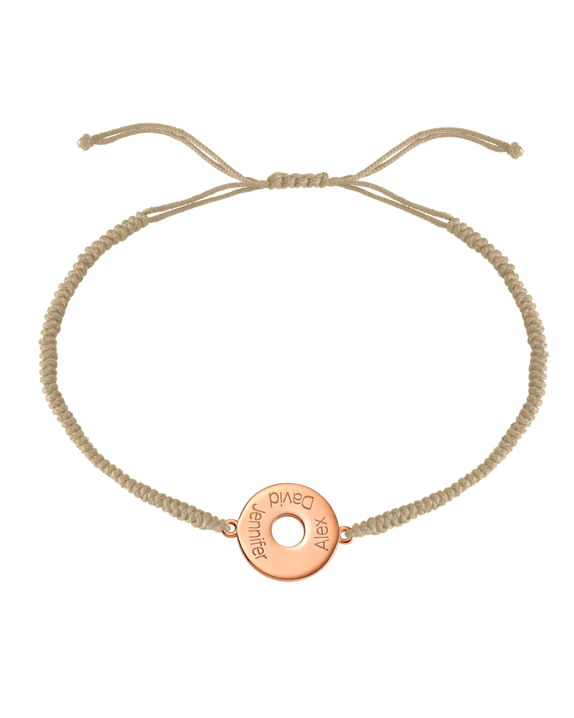 Donut Cord Bracelet - 18K Rose Vermeil